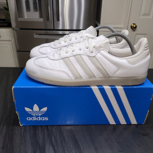 Adidas Samba Men's Sz 9.5/Women's Sz 10.5 OG Trainers in White and Grey JI3206 - Picture 4 of 16